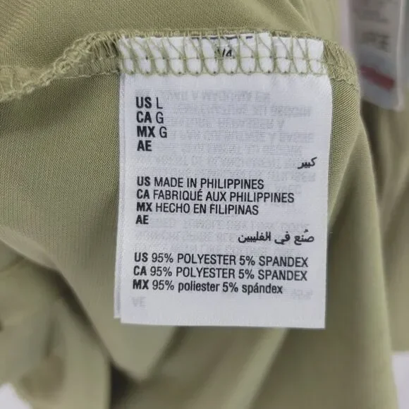 International Concepts Long Sleeve Top Large Sage Green NWT (AR) - Picture 3 of 6